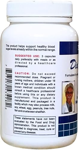 Miniatura 2 de DiaHerbs - Mezcla formulada por doctores de berberina, fenogreco, Gymnema sylvestre (Gurmar), melón amargo, jamun y nopal, 90 cápsulas.