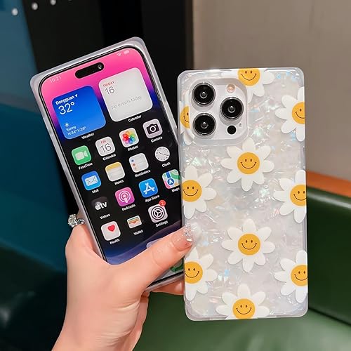 Miniatura 8 de BANAILOA Funda cuadrada compatible con iPhone 13 Pro Max, funda brillante de lujo para mujer, funda protectora colorida y femenina diseñada para