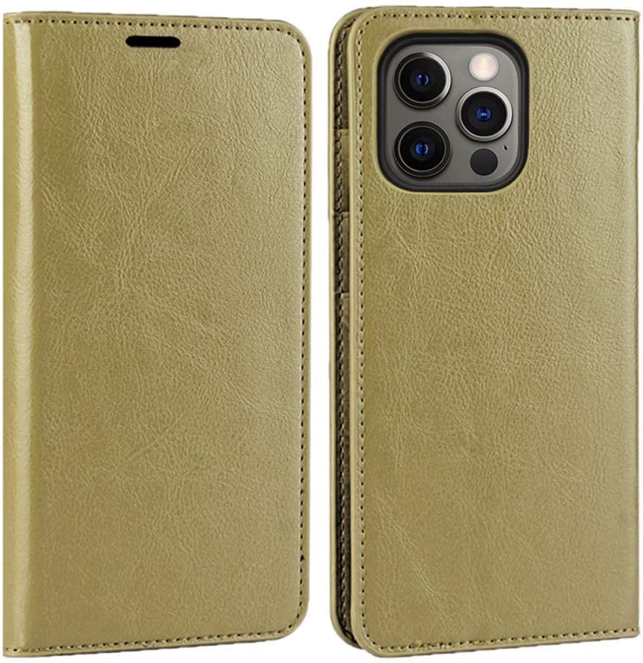 Coque portefeuille iPhone 13 Pro en cuir contre les rayures