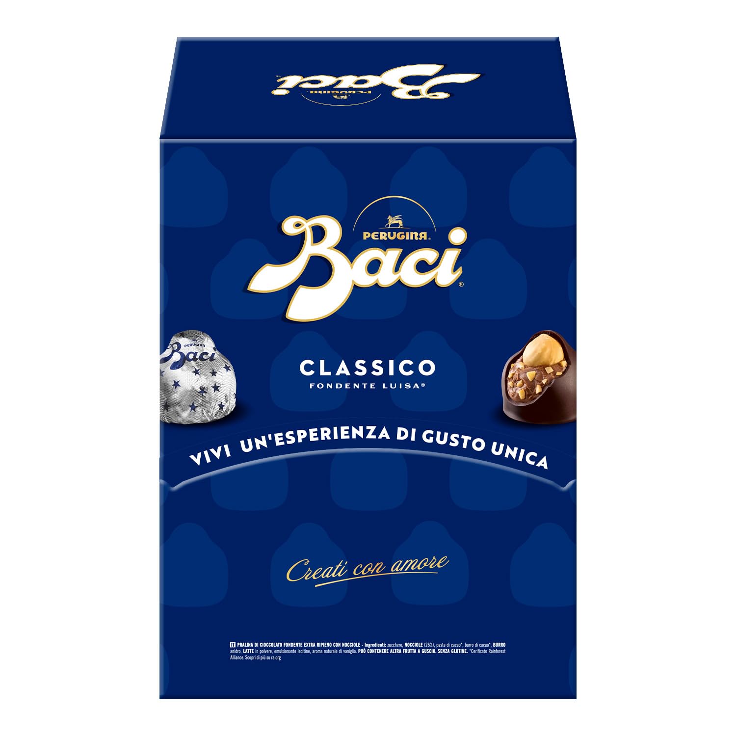 BACI PERUGINA Classico Cioccolatini Fondenti ripieni al Gianduia, Scatola 2,4kg