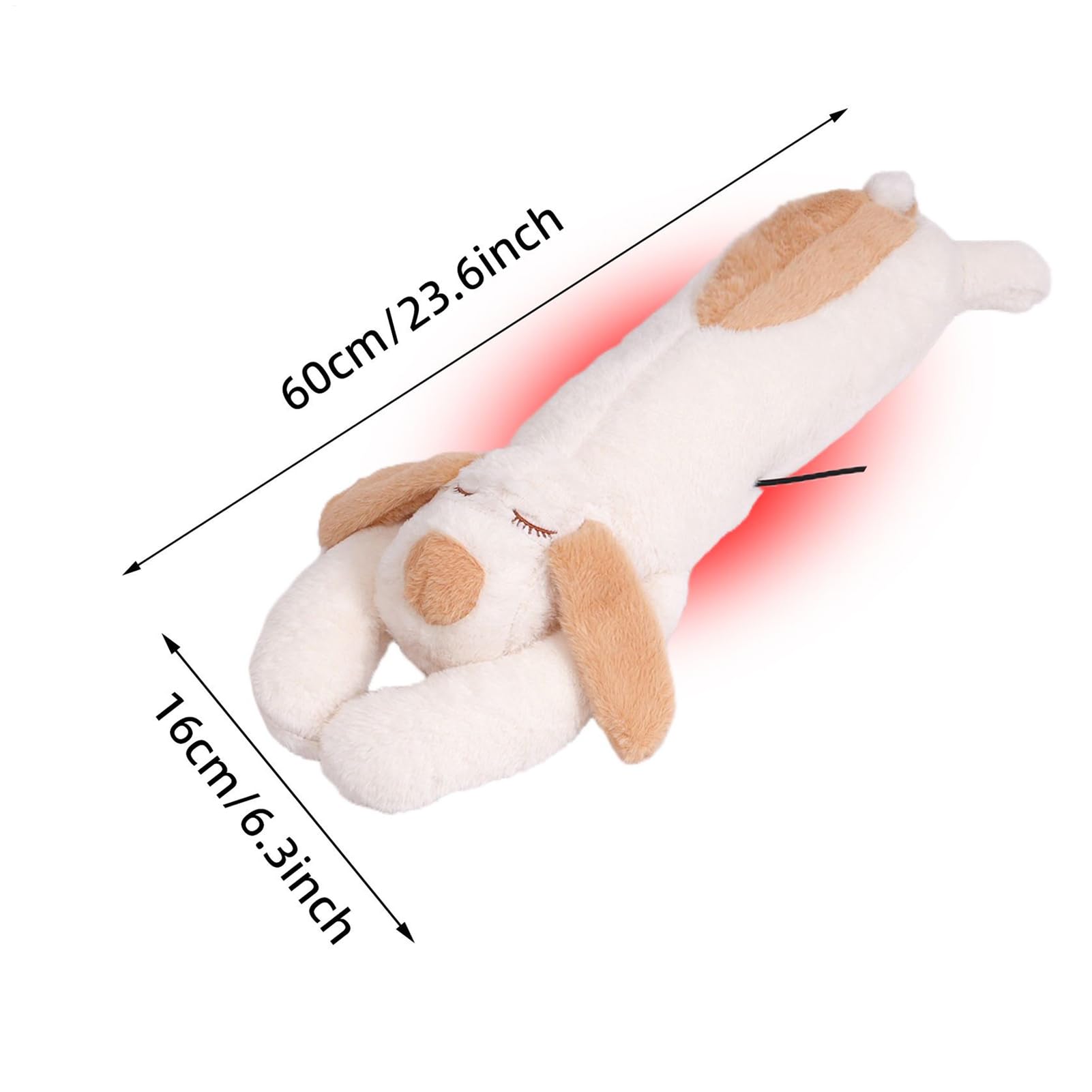 Cuscinetto Riscaldante Peluche Animale Elettrico USB Spegnimento Automatico | Peluche Cane Termico Adatto Sia Per Adulti Ragazze Ragazzi Collo Schiena Spalle Pancia Periodo Natale