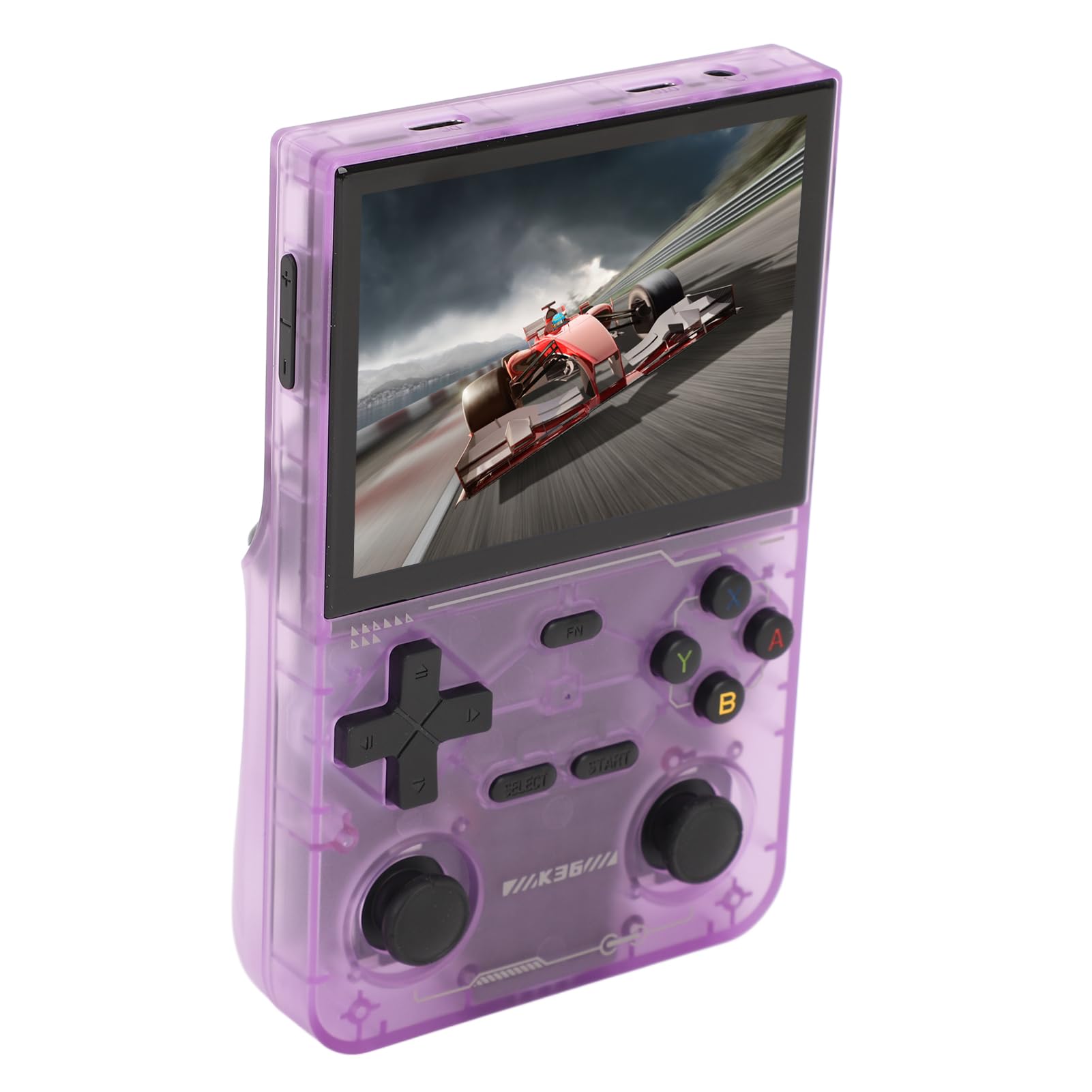 Przenośna Konsola do Gier w Stylu Retro, Przenośna Konsola do Gier z kartą Pamięci 64G. Profesjonalny Układ 3,5-calowy z Ekranem do Rozrywki (PURPLE)