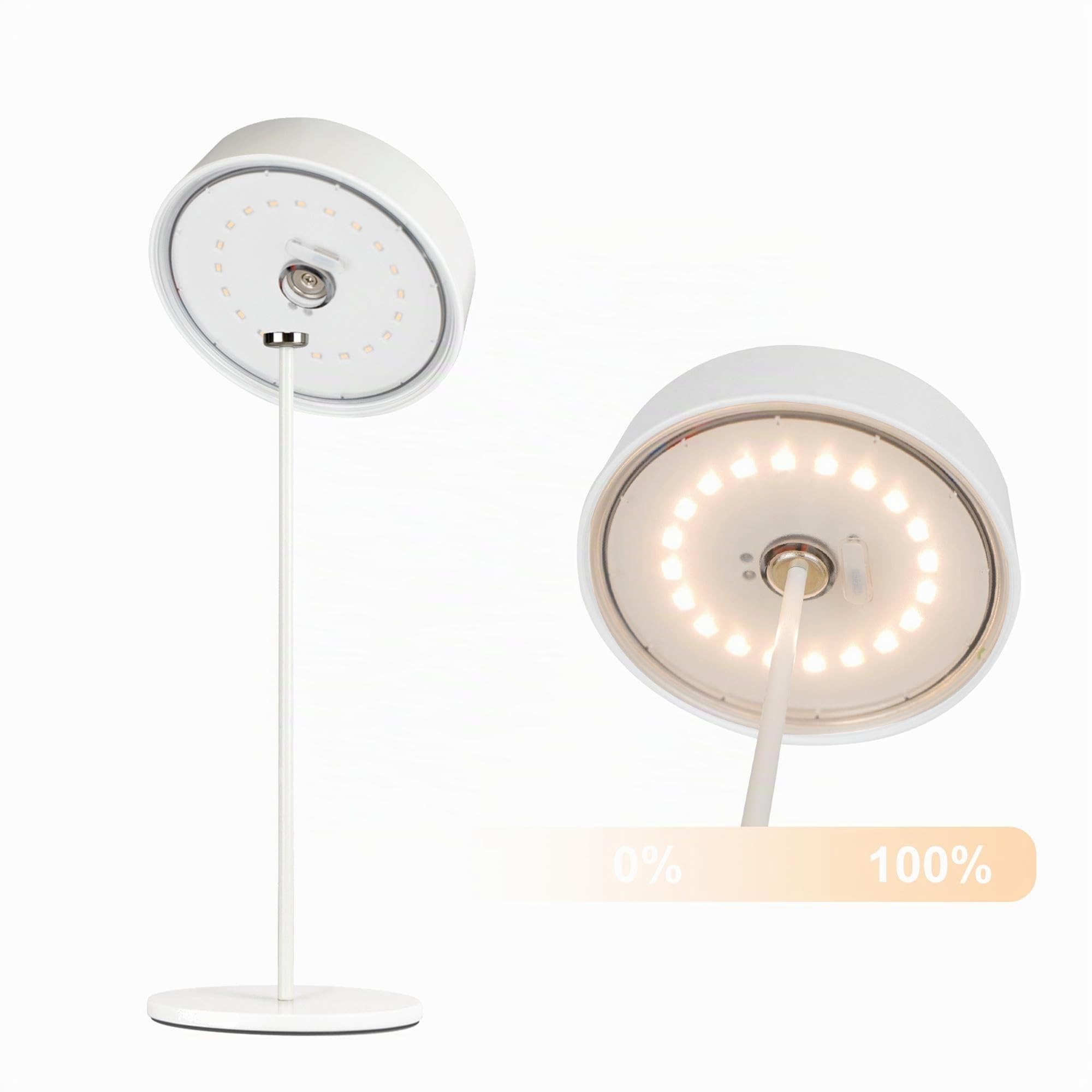 Palmina 901, Led Tischlampe Dimmbar,4400mah Led Tischlampe Kabellos,IP54-Schutz,Lampe Für Den Innen-/Außenbereich,Geeignet Für Abendessen,Lesen, Schlafzimmer,Garten Und Vieles Mehr