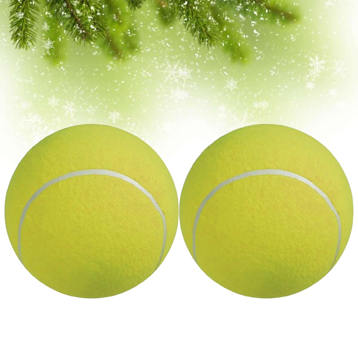 POPETPOP 2pezzi Palla Da Tennis Gigante Palla Gonfiabile Per Esterno Giocattolo in Gomma Per Animali Domestici Con Ago Gas Incluso