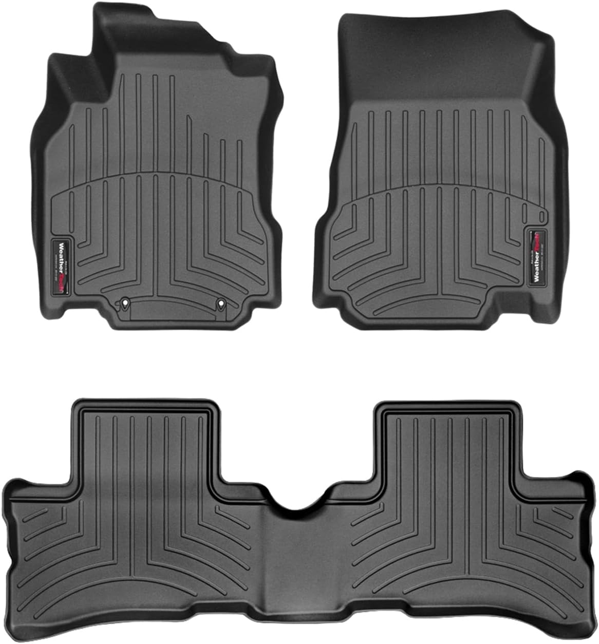 WeatherTech Custom Fit FloorLiners for Nissan Cube - 1st & 2nd Row (44261-1-2), Black