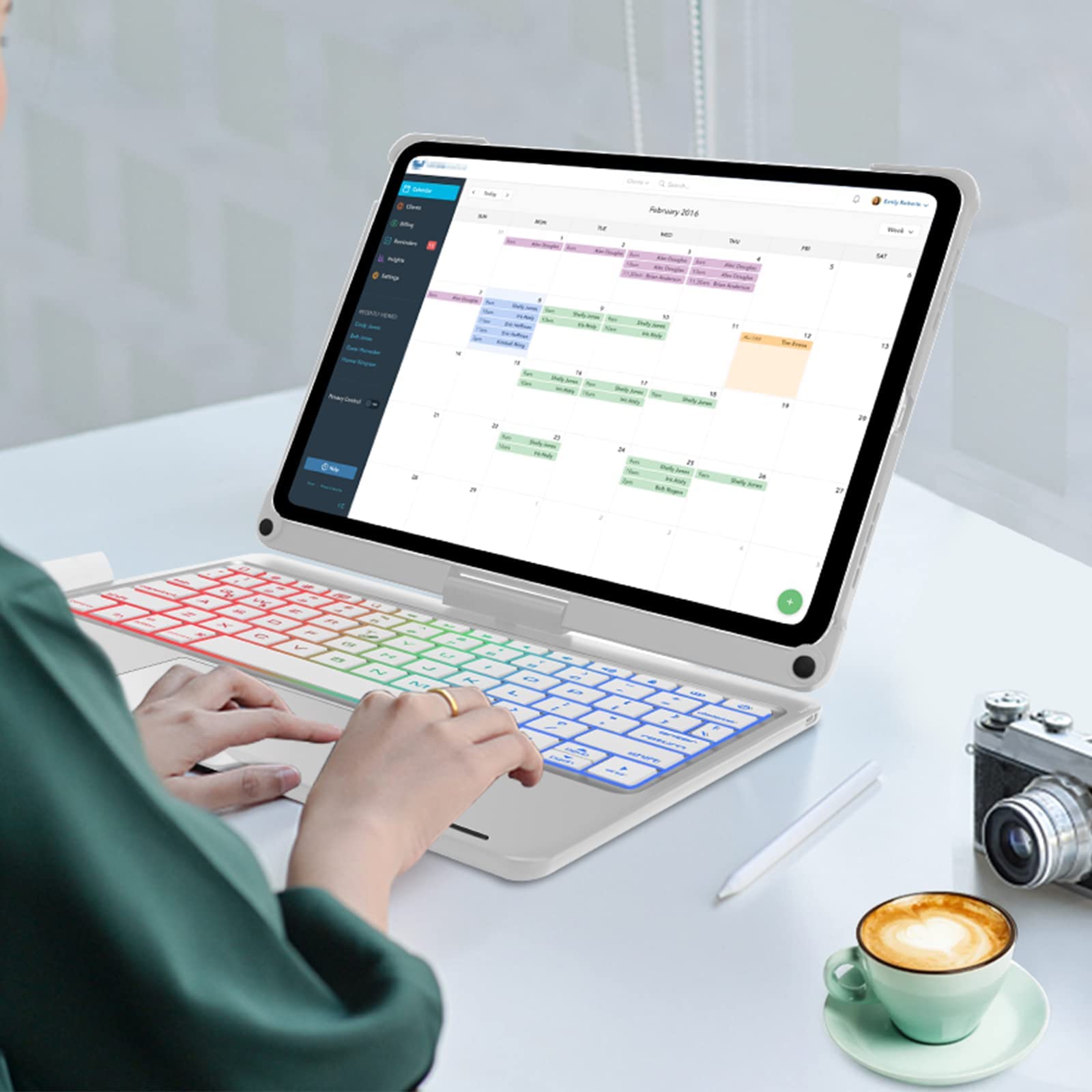 Amazon.co.jp: 【360°回転スタンド】iPad Pro 11インチ キーボード