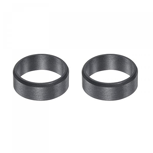 Miniatura 8 de uxcell Rodamientos de manga 0.394 in Diámetro 0.472 in OD 0.591 in Longitud POM Envueltos Bujes sin aceite Negro 2pcs