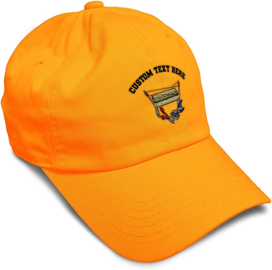 Custom Soft Baseball Cap Sheet Metal Tools Embroidery Construction Twill Cotton Dad Hats for Men & Women