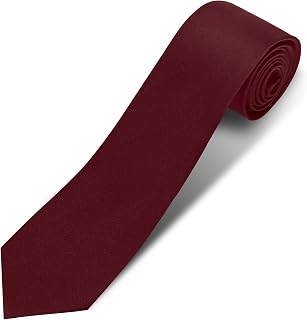 PUISTR Men's Solid Black Necktie 3.15" (8cm) Pure Color Formal Business Wedding Tie - Premium Microfiber