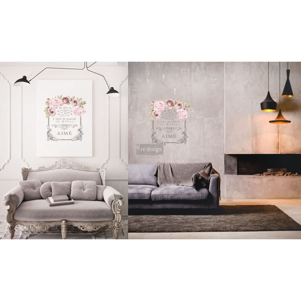 Redesign with Prima Decor Transfers Dans La Vie 27"x36" Wall Decals DIY Wallpaper Wall Stickers Murals Decor for Kitchen Living Room Bedroom Bathroom Nightstands Table Décor - Image 2