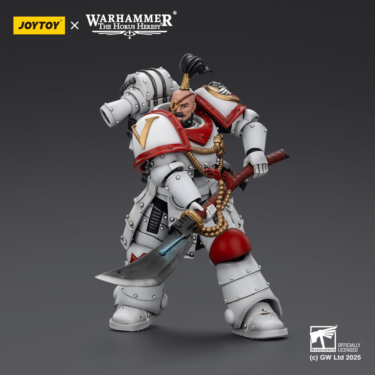 TOYVERSE JOYTOY 1/18 Figura de acción Warhammer The Horus Heresy, White Scars Legion Praetor, articulación móvil, Modelo de Personaje, 12,3 cm, 15 años y Mayores