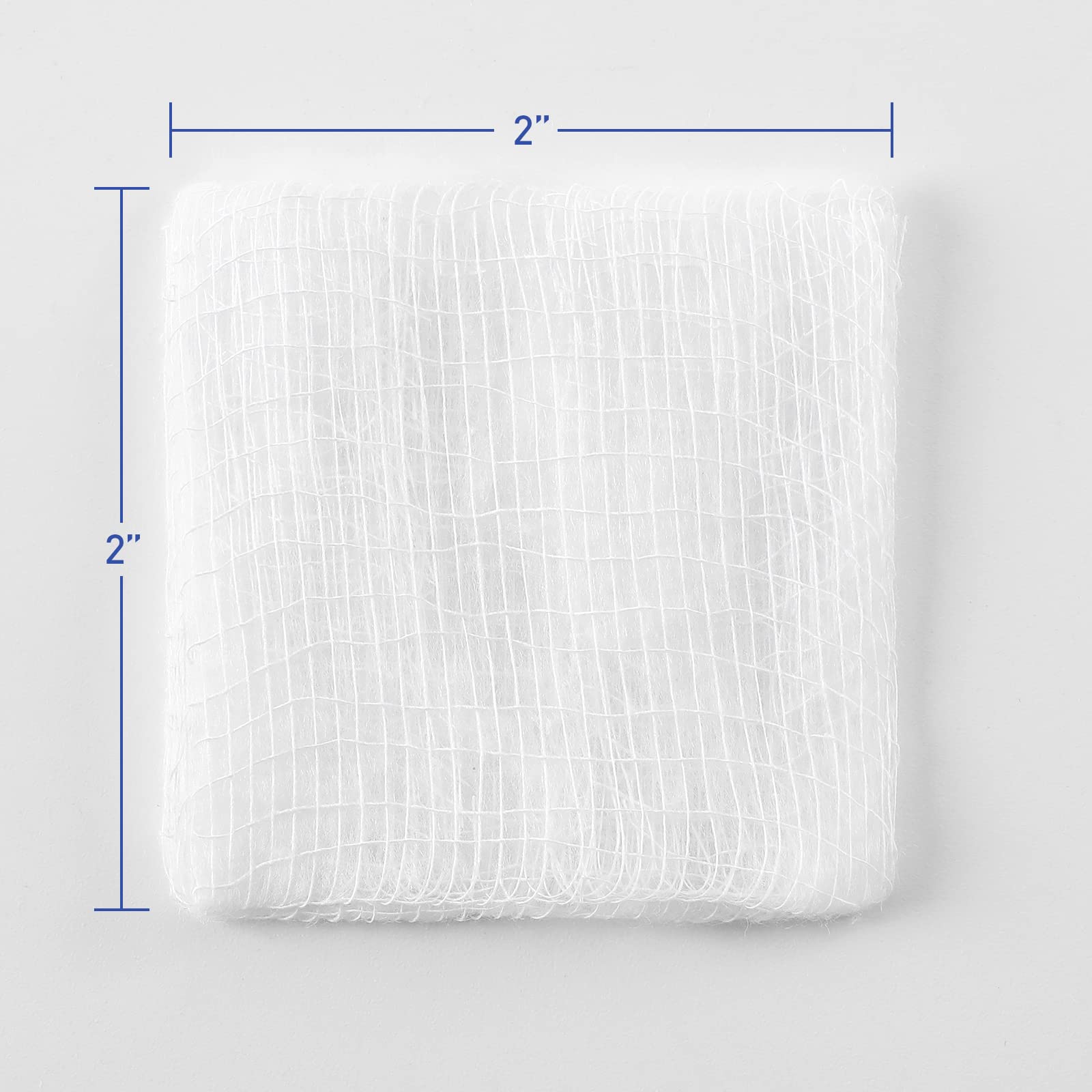 JMU 200Pcs Cotton Gauze Pads 2x2, 8-ply Woven Gauze Sponges, Non-Sterile — Amazon image 8