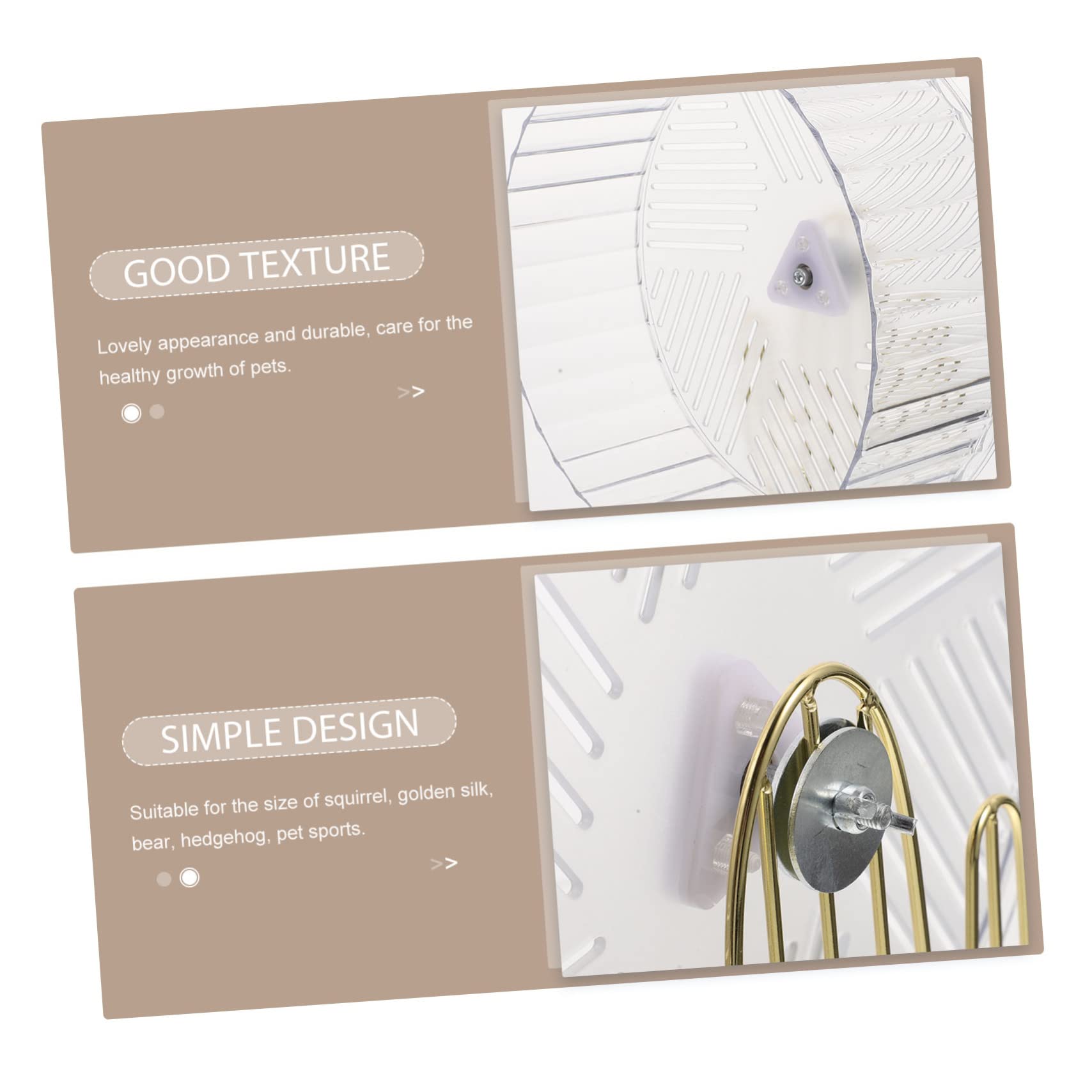 Roue D’Exercice pour Hamster en Cage, Base Stable, Plastique et Alliage, pour Écureuil et Hérisson, Réduit L’Ennui, Augmente L’activité