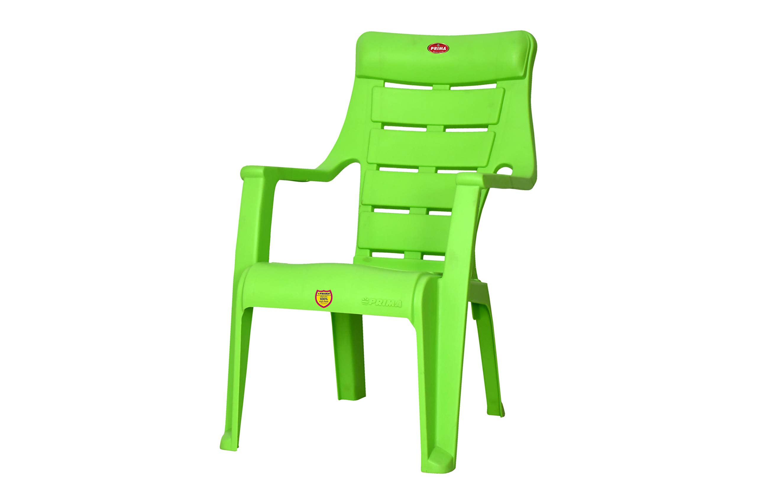 Prima Baby Plastic Chair 125 Modern and Comfortable with Backrest for Study | Play | Desk | Kids with Arms for Home/School/Dining for 2 to 6 Years Age