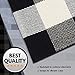NANTA Black and White Buffalo Plaid Rug 3x5 Buffalo Check Rug Indoor Outdoor for Layered Door Mat