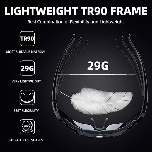 Miniatura 4 de ROCKBROS Polarized Sports Sunglasses UV Protection Cycling Glasses Outdoor