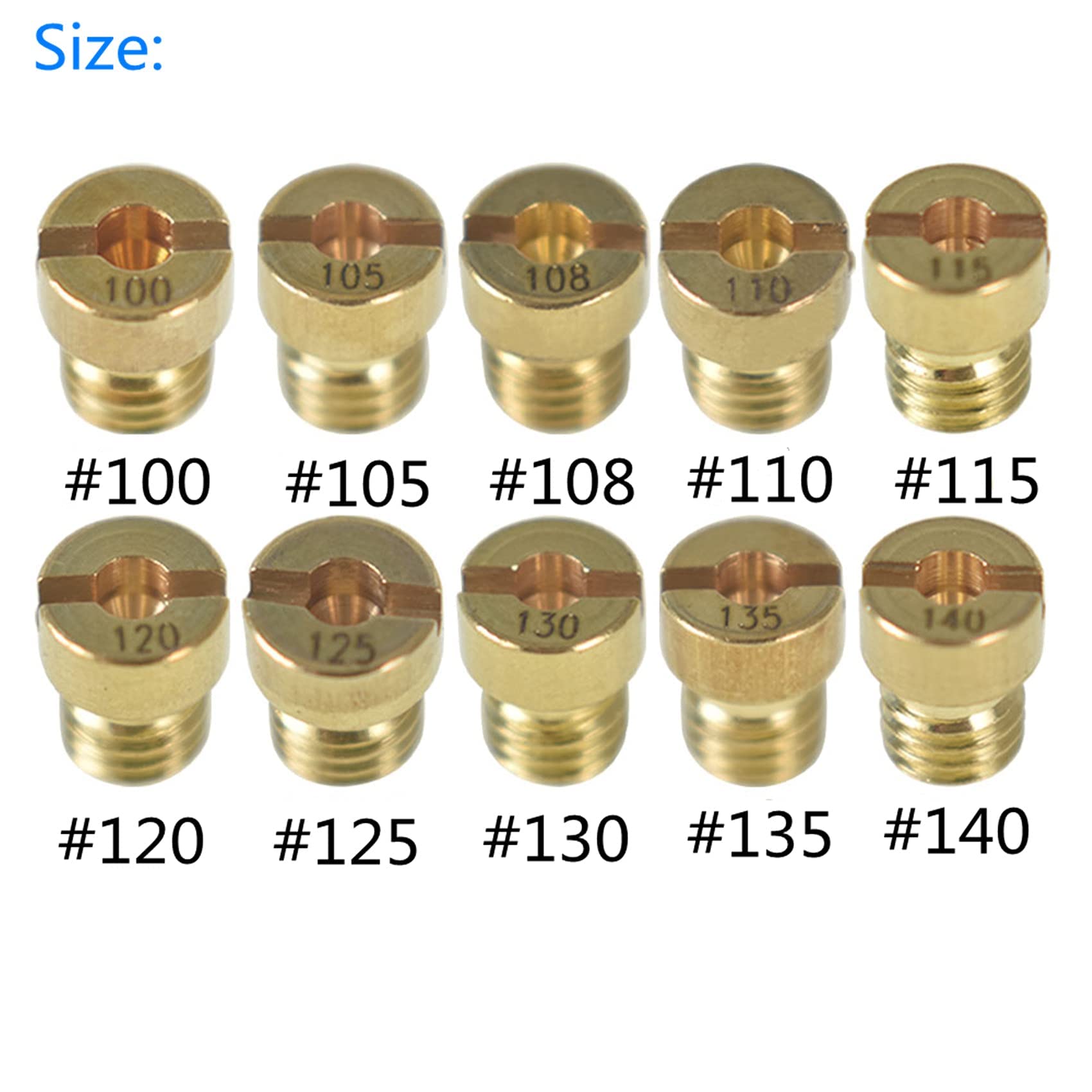 Kit De 10 Buses De Carburateur M6 En Laiton - Pour Scooters/motos (PHBH, PHBL, VHB, Etc.)