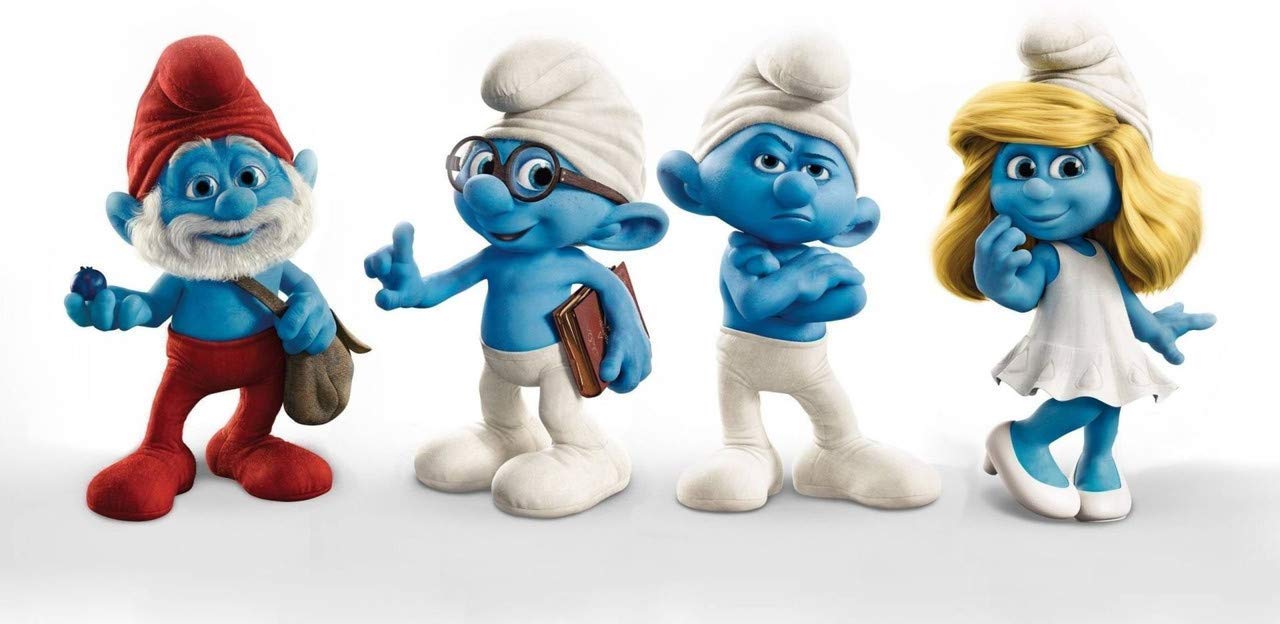 Wallpaper Movie Smurfs Poster 18 X 12 Inches, Multicolor
