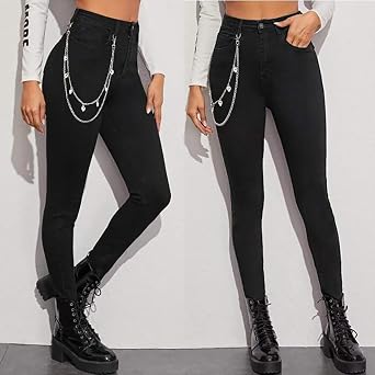 Layered Pant Chains - Stylish Denim Chains for Gothic Punk Fashion - Pocket Chains for Men and Women