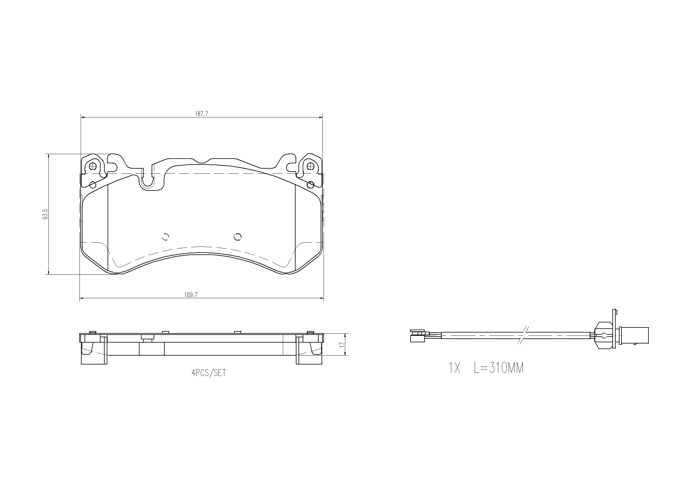Zestaw Klocków Hamulcowych BREMBO P 50 164 przód