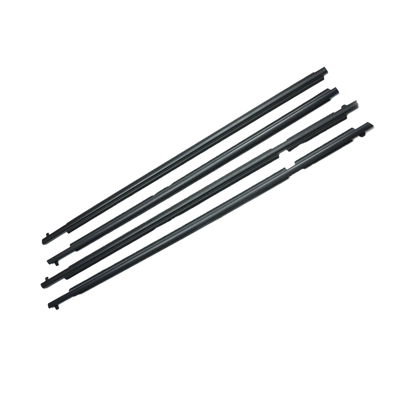 Glilar One Color Automotive Window Seals Compatible With Toyota For Rav4 2006-2012 4Pcs Car Window Sweep Outer Weatherstrip Trim Molding 757200R020 757100R020