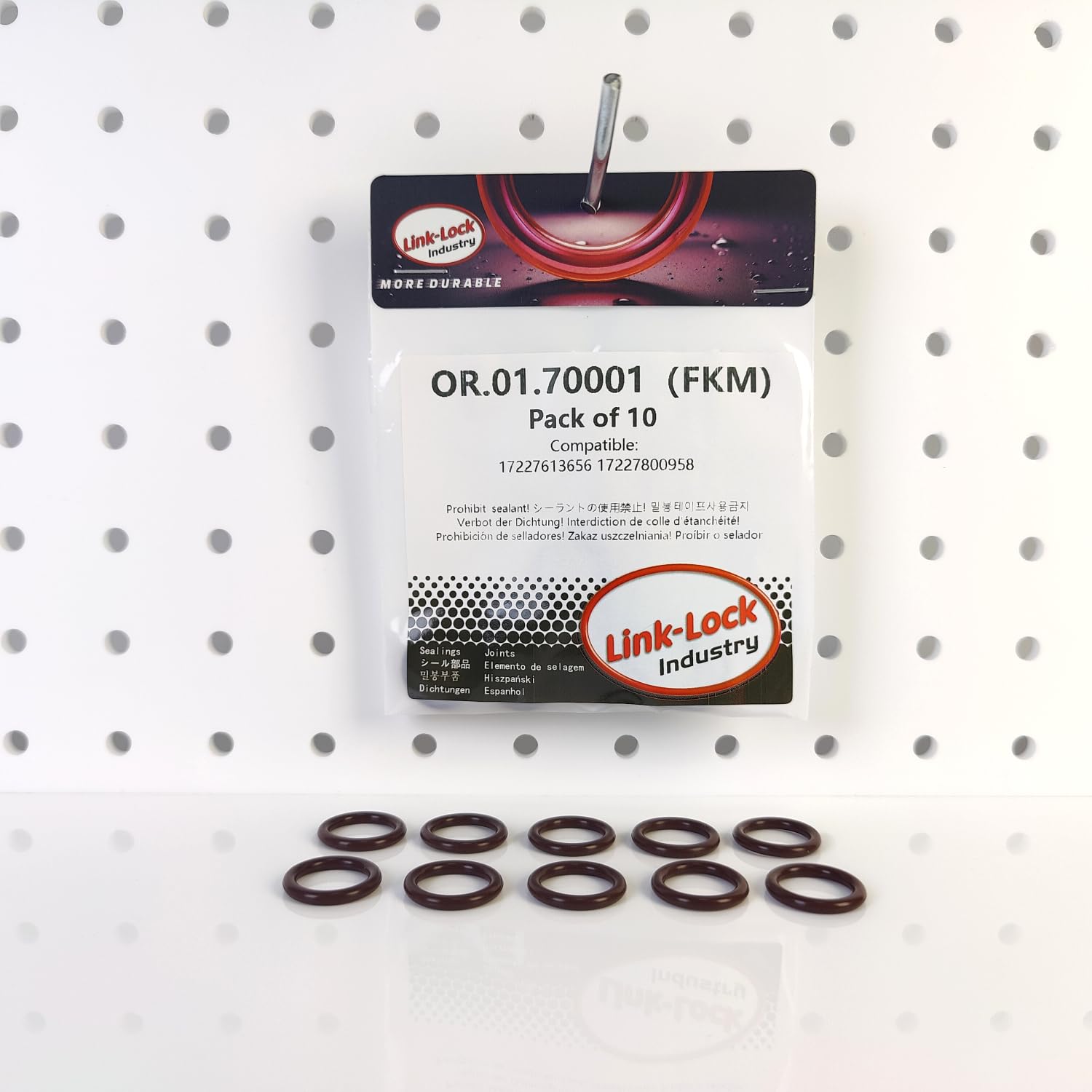 10PCS FKM Viton OR.01.70001 O-Ring Gasket for Transmission Cooling Pipe 17227613656 17227800958 for BMW/MINI /RR54 N55 S55 S65