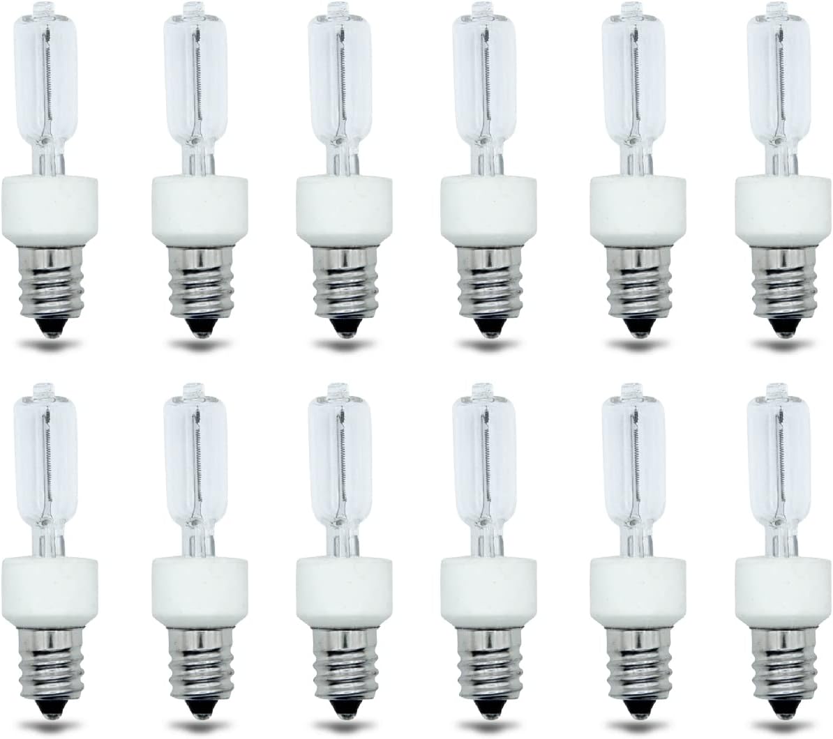 Replacement for Bulbrite KX-2000 KX60CL/E12 60W Xenon E12 Krypton Light Bulb T3 E12 Candelabra Screw Base - Dimmable Xenon/Krypton Bulb Clear - 12 Pack