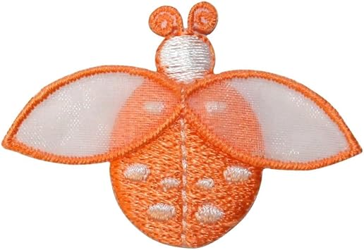ID 1616D Ladybug Fly Patch Garden Beetle Insect Bug Embroidered Iron On Applique