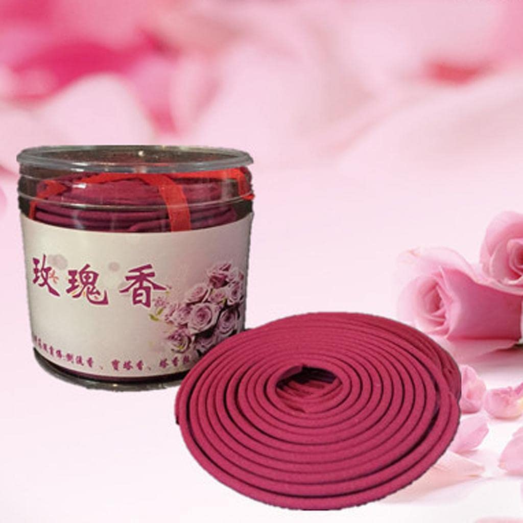 Box of 60mm Natural Incense (180min) Spiral Coils Incense Rose-image-8