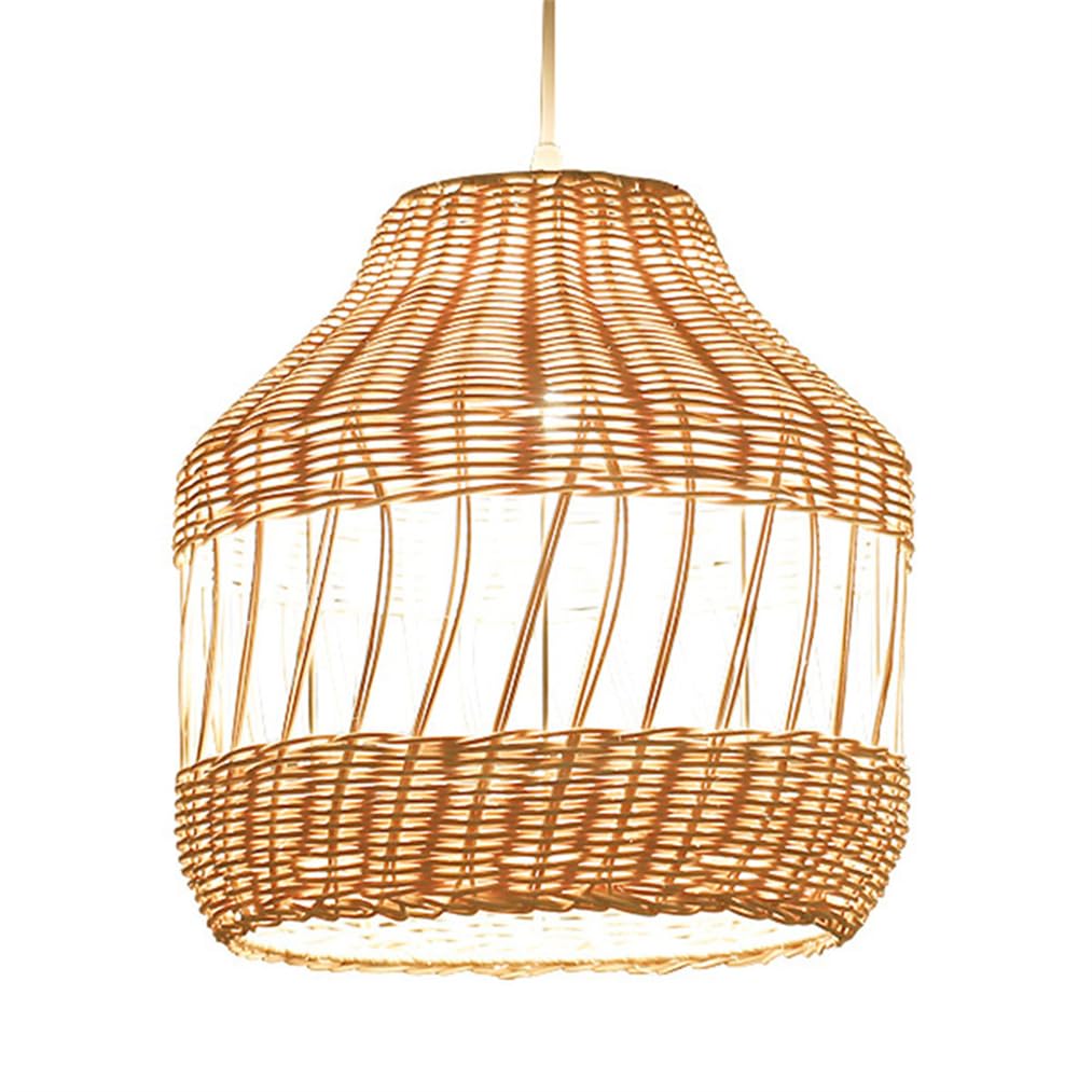 Suspension rotin naturel style rustique pour une ambiance de salon chaleureuse