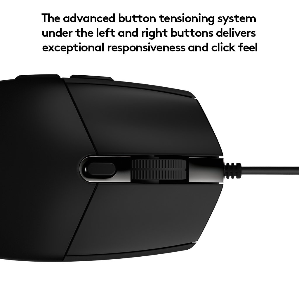 Logitech G203 Prodigy gaming egér, 6000 DPI, Fekete