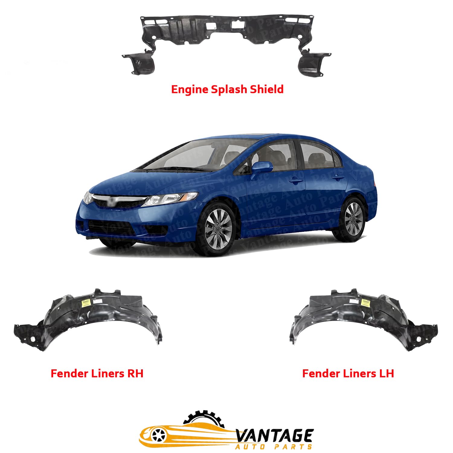 Buy JDM Honda Civic Hatch EG 92-95 Inner Fender Liner EG3 EG4 EG6 SR3 In New Plymouth, NZ, For - Foto 2