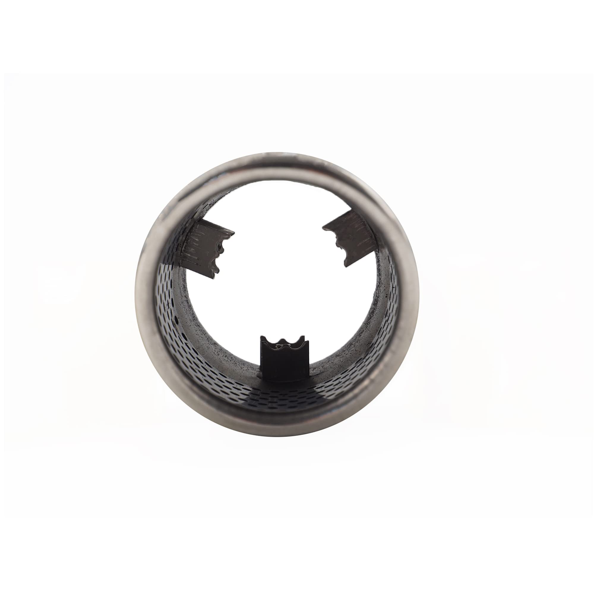 Simoni Racing Embout d'Échappement Rond/Oblique Inox - Ø76xL128mm - Montage ->68mm.