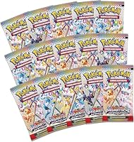 Pokémon-Sammelkartenspiel: Super-Premium-Kollektion Karmesin & Purpur – Prismatische Entwicklungen (1 holografische Vollbild-Promokarte,1 Flauschige Evoli-Deckbox & 15 Boosterpacks) – Ansicht 5