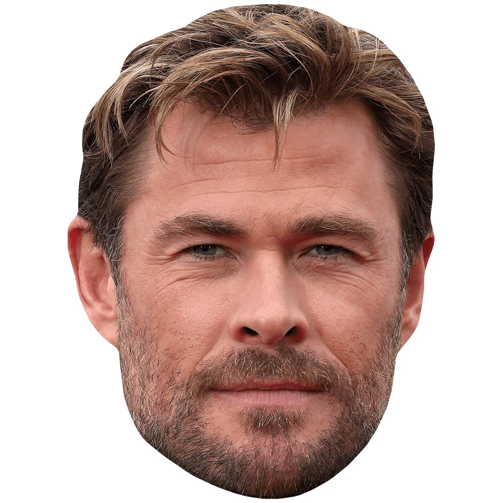 Chris Hemsworth (Smolder) Celebrity Mask, Flat Card Face, Fancy Dress Mask