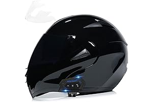 Bluetooth Motorcycle Helmets for Men: DOT-approved, Dual Visor, Full-Face, Flip-up, Integrated Helmet