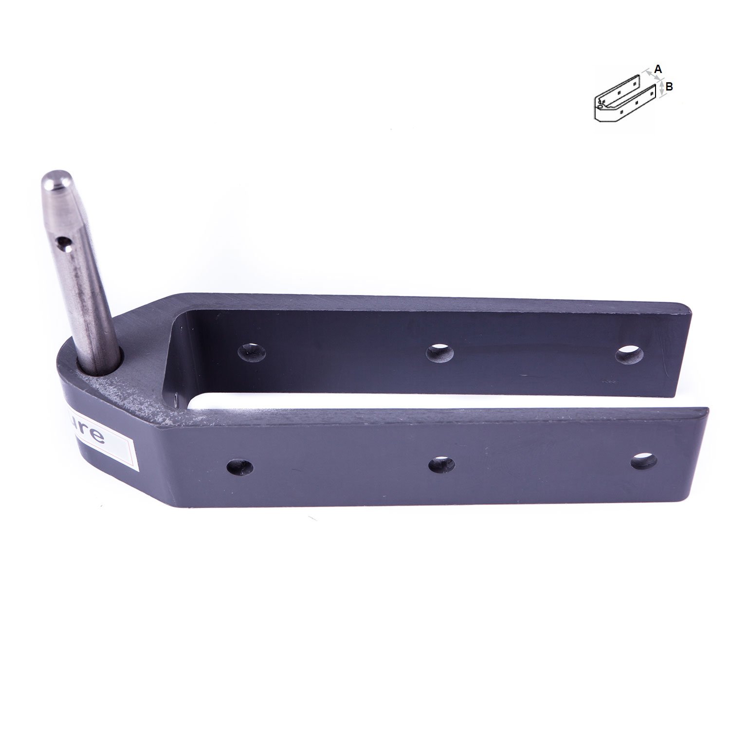 SeaSure3 Hole Bottom Rudder Pintel - 8mm - Various Sizes 25mm