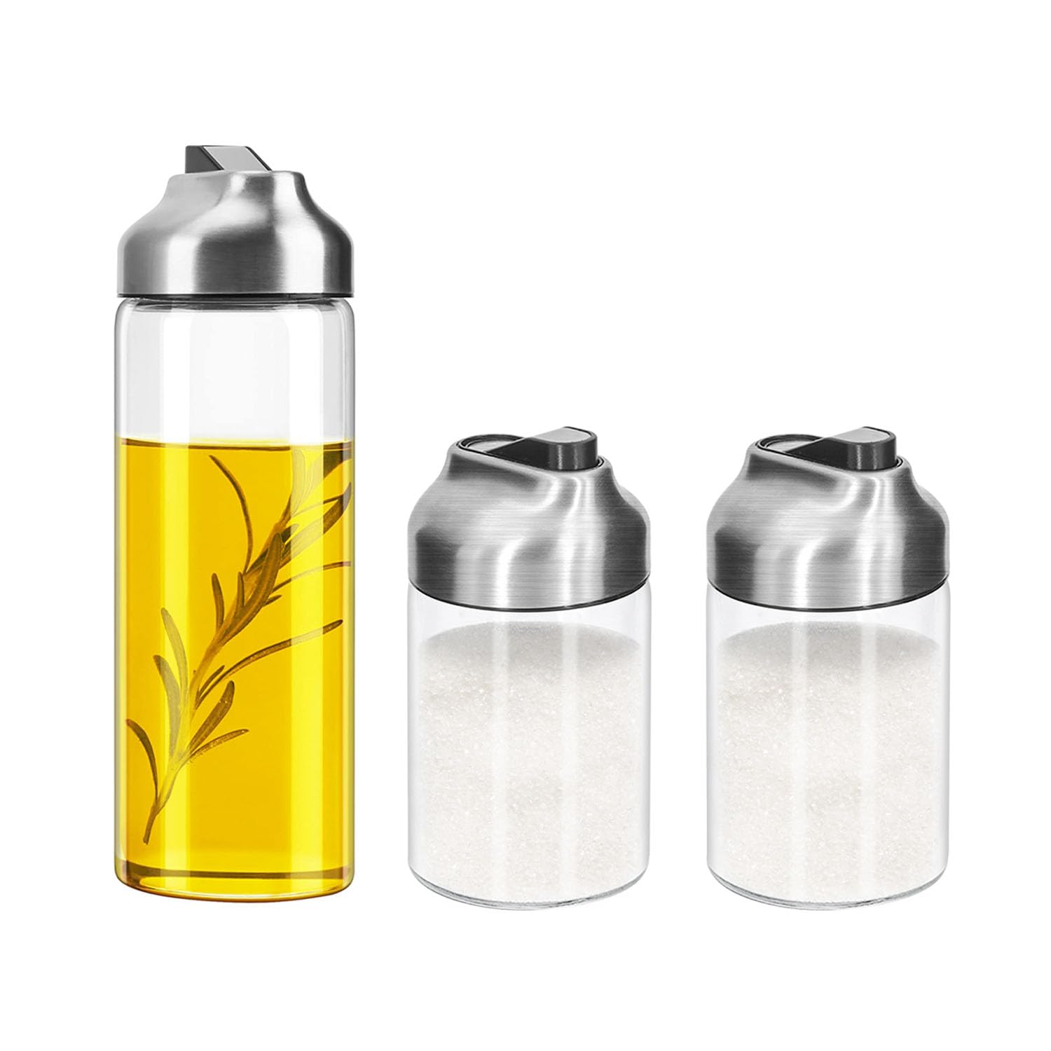 Aelga Oil Dispenser 1 Pack and 7 OZ Sugar Dispenser 2 Pack