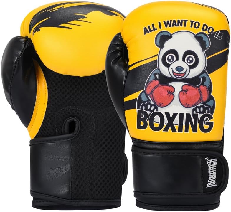 Miniatura 2 de Guantes de boxeo para niños de 4 onzas y 6 onzas, guantes de saco de boxeo juveniles para entrenamiento de gimnasio en casa, kickboxing, Muay Thai,