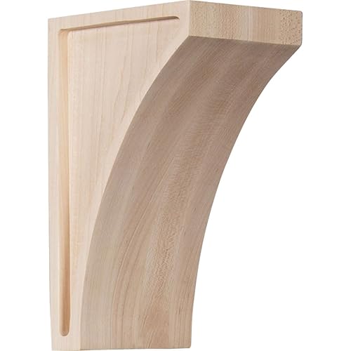 CORW03X03X06LWMA Small Lawson Wood Corbels, 3"W x 3 1/2"D x