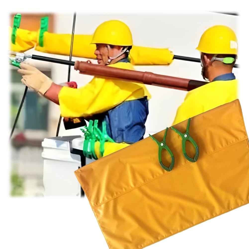 Manta aislante para trabajos eléctricos de alta tensión, tapete protector para mantenimiento de energía eléctrica, almohadillas aislantes de resina(Yellow-10kv,100x120cm)