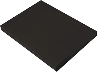 Prang (Formerly SunWorks) Construction Paper, Black, 9" x 12", 100 Sheets