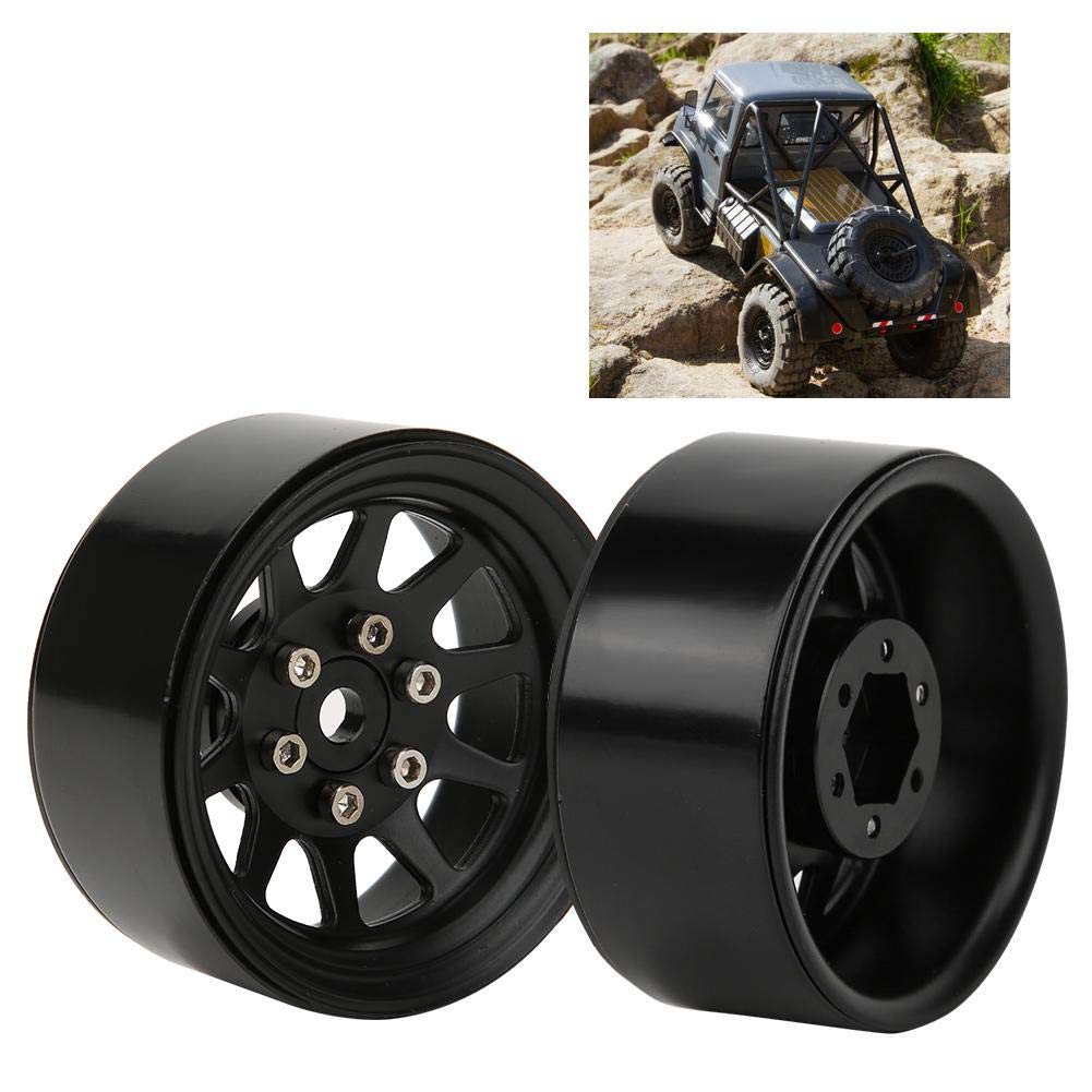 Llantas RC, Cubos de Aleación Beadlock, Diseño Deportivo, Ligero y Resistente, para Vehículos RC de Escalada, Off-Road y Competición