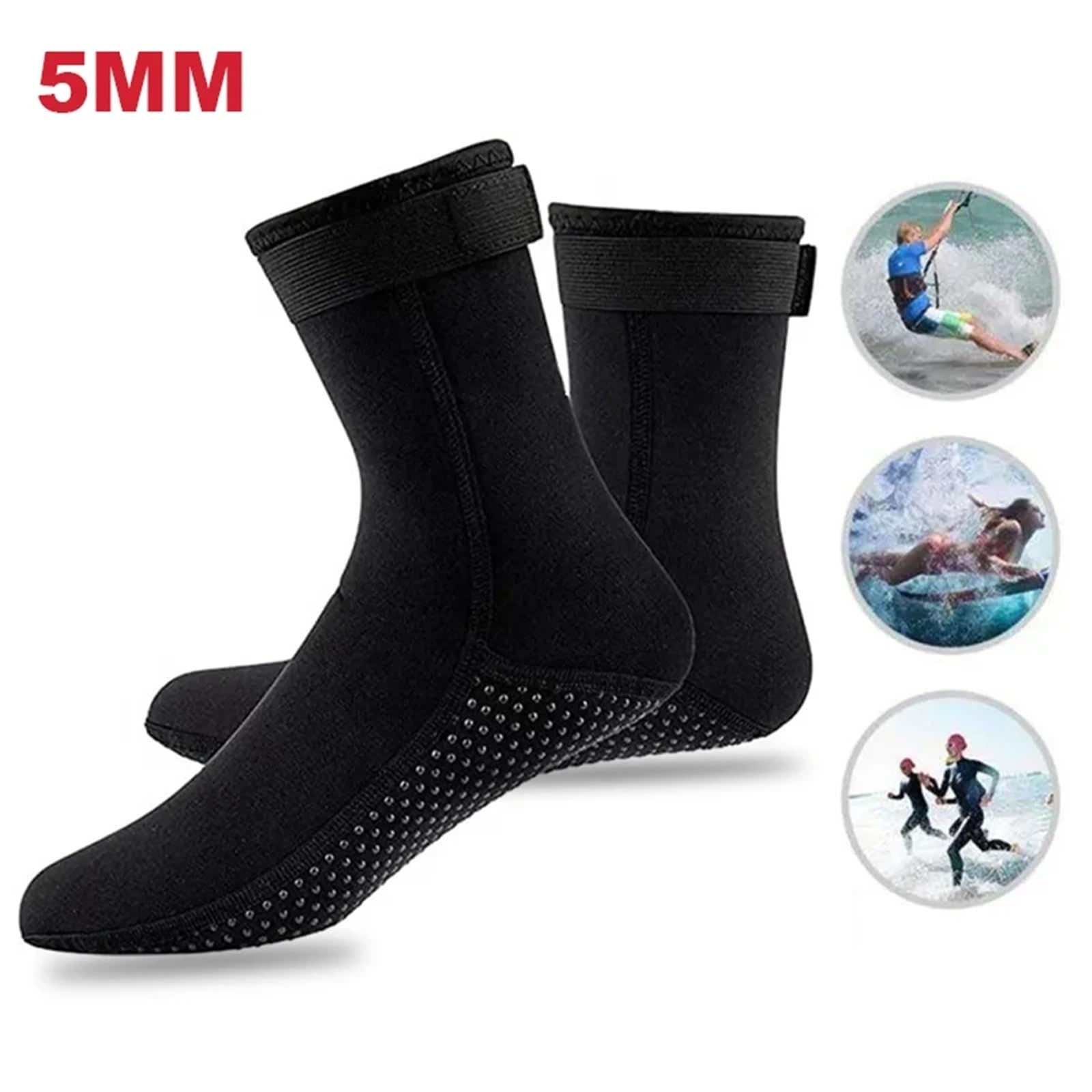 Calze Piscina Impermeabili Antiverruche Calzini da immersione antiscivolo in neoprene Acqua dolce