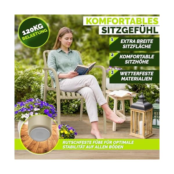 tillvex Gartenstuhl 4er Set