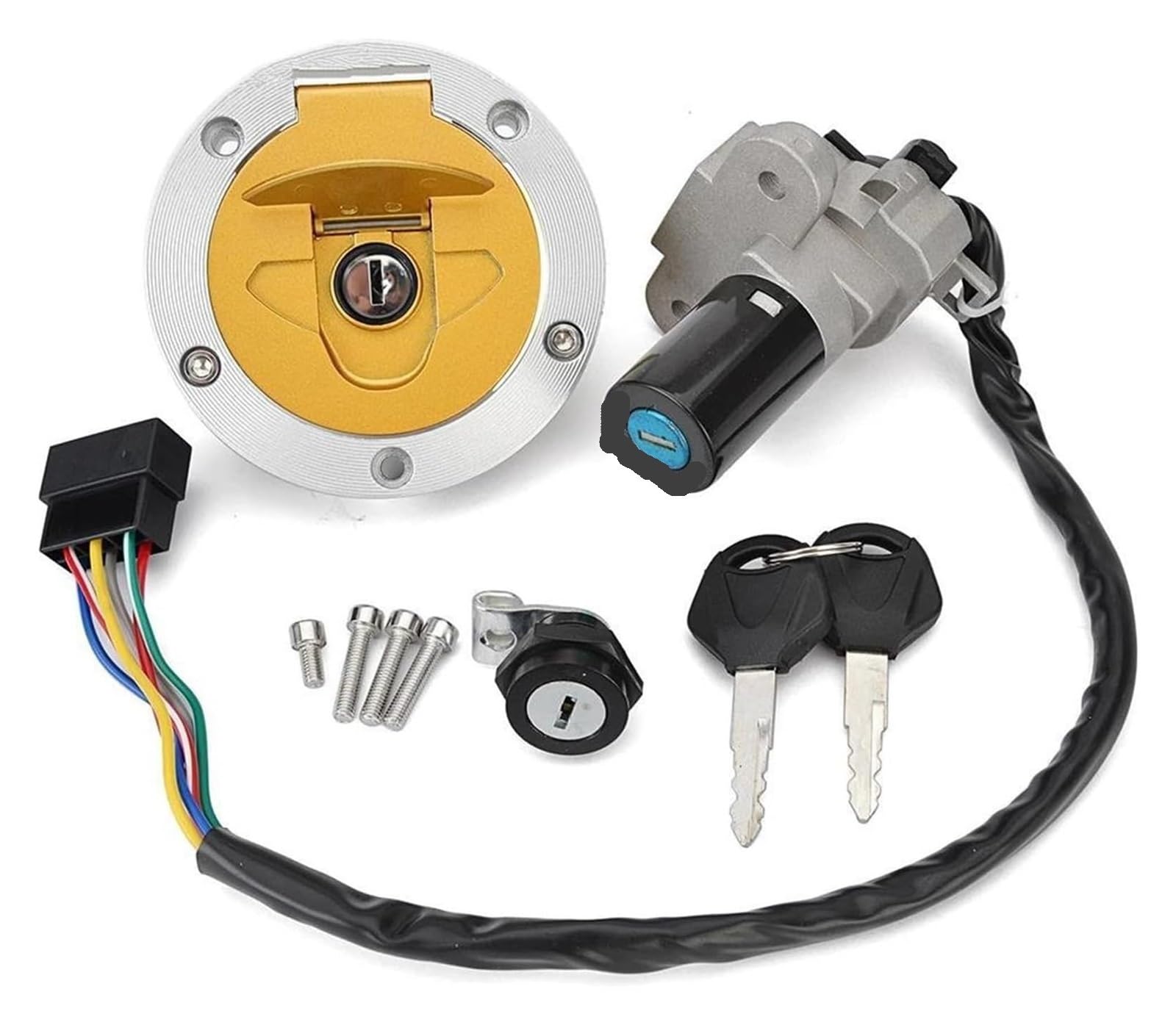 Cerradura De Encendido para Ducati para 916ST4 1994-2000 para 916SP 1994-1996 para 748SP 1995-1997 1996 Interruptor Arranque Encendido Motocicleta Juego Llaves Accesorios