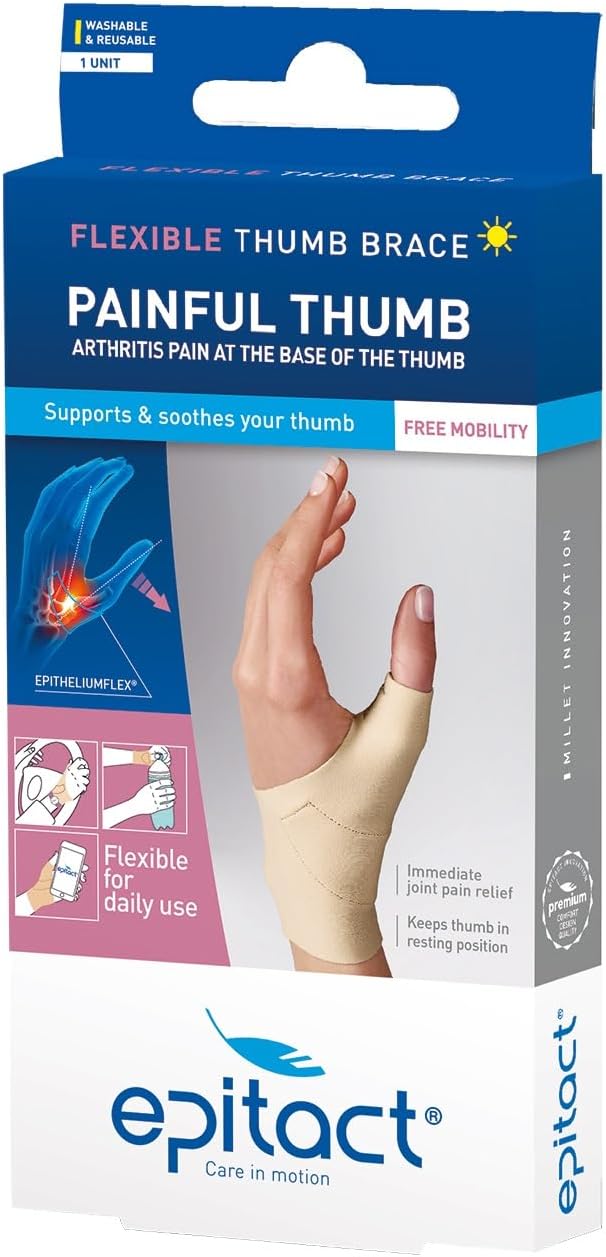 Flexible Day Thumb Brace For Painful Thumbs - Left Hand - Size M