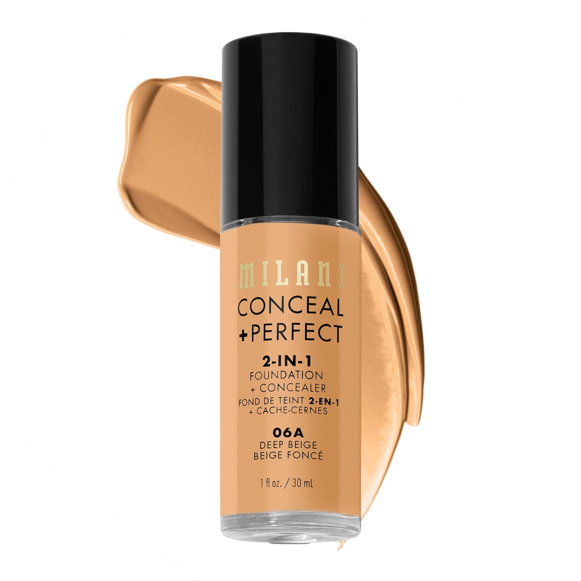 Milani Conceal + Perfect 2-in-1 Foundation + Concealer 06A-Deep Beige