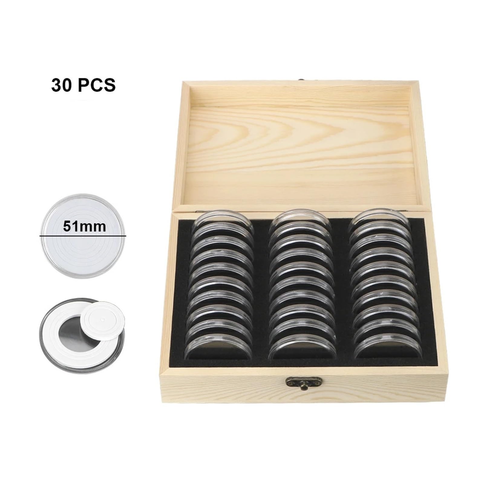 Münzsammelbox aus Holz