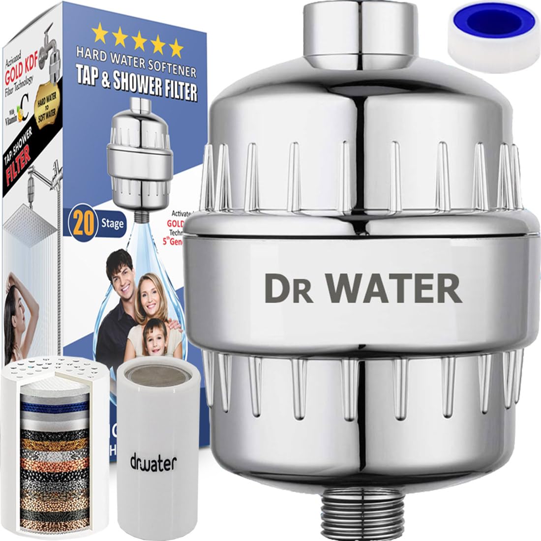 See full amazon price history chart for Dr. Water Shower & Tap Filter - Best Quality Softener Purifier For Kitchen Bathroom With Vitamin C Prevent Hair Fall, Reduces Chlorine, Skin Protection From Heavy Metals, Salt 15 Stage (Chrome) Dr. Water Shower & Tap Filter - Best Quality Softener Purifier For Kitchen Bathroom With Vitamin C Prevent Hair Fall, Reduces Chlorine, Skin Protection From Heavy Metals, Salt 15 Stage (Chrome) (B07H214BPH) Amazon Price History, Amazon Price Tracker